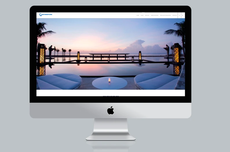 Diseño web responsive para Continenture - Home