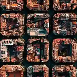 Imagen áerea de el Eixample de Barcelona