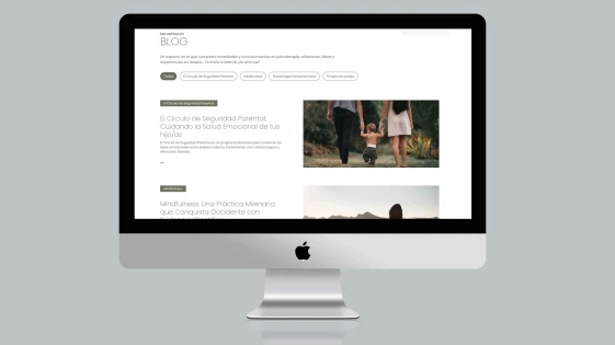 Diseño web para Paola Castellanos - Blog